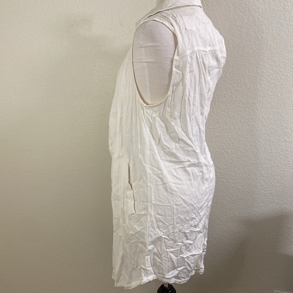 Bar III‎ Cream Layering Sleeveless Long Top - Picture 3 of 4